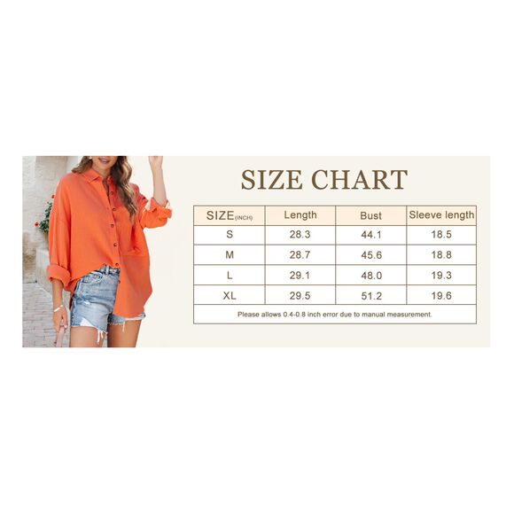 213 Hot Pink Oversized Button Down Shirt – Slouchy Off-Shoulder Blouse, Casual - Picture 3 of 3